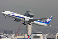 JA735A @ LAX - All Nippon Airways JA735A (FLT ANA5) climbing out from RWY 25R en route to Tokyo Narita Int'l (RJAA/NRT).