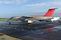 N515XJ @ EGMC - On main apron after arrival for storage - by Alan Pratt