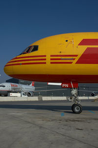 OO-DPN @ LOWW - European Air Transport Boeing 757-200 in DHL colors - by Dietmar Schreiber - VAP