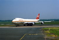 VH-EBH @ EGBB - The first B747 to land at Birmingham sometime in the second half of 1970`s. - by Alan Pratt