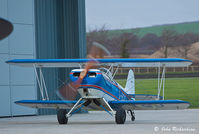 G-BTGJ @ EGHR - Tiny little single seat Bi-plane - by John Richardson