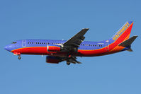 N308SA @ LAS - Southwest Airlines N308SA on short final to RWY 25L. - by Dean Heald