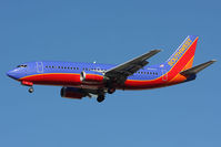 N340LV @ LAS - Southwest Airlines N340LV on short final to RWY 25L. - by Dean Heald