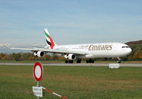 A6-ERS @ LSZH - Emirates A340 landing - by Loetsch Andreas