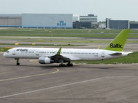 YL-BDB @ EHAM - Taxi to the runway 24 - by Willem Goebel