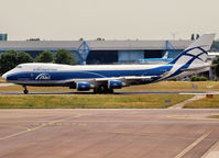VP-BIK @ EHAM - Taxi to runway 24 of Schiphol Airport - by Willem Goebel