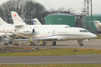 TC-MRK @ EGGW - Turkish Registered 2009 Dassault Falcon 2000LX, c/n: 193 at Luton - by Terry Fletcher