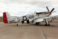 N167F @ EGQL - P-51D Mustang 44-73877 Old Crow on the flight-line at the 1994 RAF Leuchars Airshow. - by Peter Nicholson