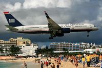 N942UW @ SXM - Over Maho Beach - by Wolfgang Zilske