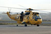 ZH542 @ EGFH - Sea King of A Flight 22 Squadron RAF about to take off for it's base at RMB Chivenor. - by Roger Winser