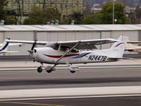 N2447B @ KSMO - N2447B arriving on RWY 21 - by Torsten Hoff