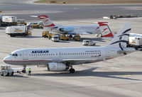SX-DGH @ LOWW - Aegean Airlines Airbus A319 - by Thomas Ranner