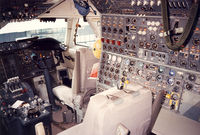 JA8163 @ EHAM - Japan Air Lines.
 Flight Engineer's desk Office - by Henk Geerlings
