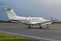 G-MEGN @ EGFH - Super King Air of Cardiff based Dragonfly Aviation Services. - by Roger Winser