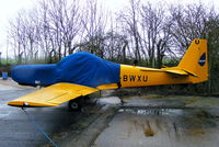 G-BWXU @ EGBG - ex Babcock Defence Services T-67 in storage at Leicester - by Chris Hall