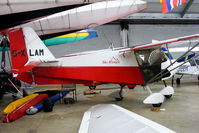 G-XLAM @ EGBK - inside the Flylight Airsports hangar - by Chris Hall