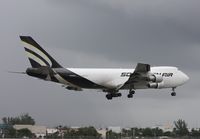 N704SA @ MIA - Southern 747 with approaching storm - by Florida Metal