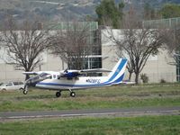 N28FG @ POC - Landing on runway 26R - by Helicopterfriend