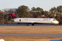 N920DL @ ORF - Delta Air Lines N920DL (FLT DAL2123) on takeoff roll on RWY 23 en route to Hartsfield-Jackson Atlanta Int'l (KATL). - by Dean Heald