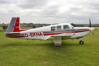 D-EKNA @ X5FB - Mooney M20F Executive, a new resident at Fishburn Airfield, July 2011. - by Malcolm Clarke