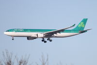 EI-EAV @ KORD - AerLingus Airbus A330-302 St Ronan, EIN125 arriving from EIDW, on approach RWY 27L KORD - by Mark Kalfas