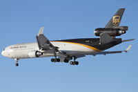 N293UP @ KORD - UPS McDonnell Douglas MD-11F, arriving from Cologne Bonn - EDDK / CGN, RWY 28 approach KORD. - by Mark Kalfas