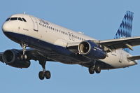 N516JB @ KORD - JetBlue N516JB Airbus A320-232 arriving from KLGB, RWY 28 approach KORD. - by Mark Kalfas