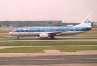 PH-BXM @ EHAM - KLM , Special logo on fuselage .
=The World is Just a Click Away = - by Henk Geerlings