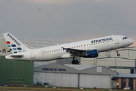 LX-STA @ EGCC - Strategic Airlines - by Chris Hall