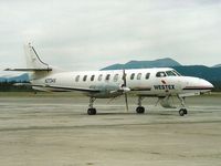 N2734X @ YXY - Photograph by Edwin van Opstal with permission. Scanned from a color print. Taken at Whitehose, Yukon, Canada.
