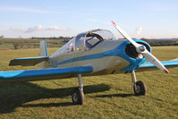 G-BIWN @ X5FB - Jodel D-112 at Fishburn Airfield, UK January 2012. - by Malcolm Clarke