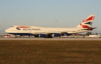 G-BNLF @ KMIA - Boeing 747-400 - by Mark Pasqualino