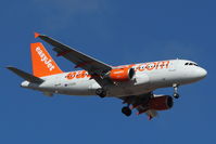 G-EZGR @ GCTS - Easyjets 2011 Airbus A319-111, c/n: 4837 obn approach to Tenerife South - by Terry Fletcher