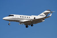 N949JA @ LAX - Triten Transportation LLC 1998 Raytheon Hawker 800XP N949JA from Houston/William P Hobby Airport (KHOU) on short final to RWY 25L.