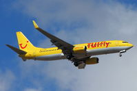 D-ATUL @ GCTS - TUI Fly's 2011 Boeing 737-8K5, c/n: 38820 - by Terry Fletcher