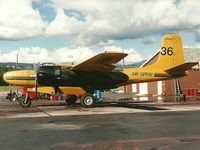 C-FAGO @ YXY - Photograph by Edwin van Opstal with permission. Scanned from a color print. Taken at Whitehose, Yukon, Canada.