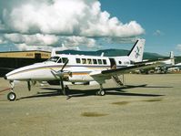 C-FRQI @ YXY - Photograph by Edwin van Opstal with permission. Scanned from a color print. Taken at Whitehose, Yukon, Canada.