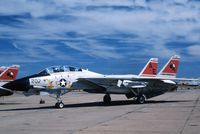 161866 @ KNTU - Grumman F-14A Tomcat displaying the markings of Fighting Sqdn Thirty-One  (VF-31, 'Tomcats) , photographed on the NAS Oceana VA., flight line. 10 Ocdtober 1985