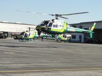 N963SD @ POC - Air taxiing toards taxiway Sierra for take off - by Helicopterfriend