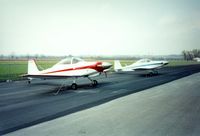 N284ND @ SET - 1982 Donald M Davis Bushby Mustang II's at St. Charles County Smartt Airport, St. Charles, MO. N284ND is in the foreground. In 1992 this airfield's FAA identifier was 3SZ. - by scotch-canadian