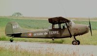 24512 @ LFRC - Cessna Bird dog at Cherbourg, August 1982 - by Peter Hamer