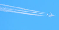 D-AIMC - Lufthansa A380-800 Over flying my house in galashiels,Scotland, on flight DLH400 FRA-JFK - by Mike stanners