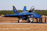 163765 @ KNPA - Blue Angel #6  pre/fli prior to flight demo at NAS Pensacola, FL. - by Thomas P. McManus