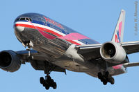 N759AN @ KORD - Susan G. Komen special colors. Short final for 28.