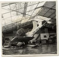 VR-HFQ @ VHHK - DHC-1 Chipmunk damaged by Typhoon Wanda,1962.Stinson L-5 in background. - by metricbolt