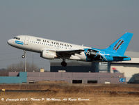 N717UW @ KPHL - 'Cactus 1061 displaying Carolina Panthers livery rotating on 27L departing PHL.