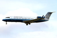 N971SW @ LAX - United Express (SkyWest Airlines) N971SW (FLT SKW5479) from Las Vegas McCarran Int'l (KLAS) on short final to RWY 25L. This plane could use a new coat of paint. - by Dean Heald