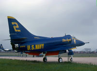 154975 @ KNXX - Displaying Blue Angel #2, photographed while on display at NAS Willow Grove,PA.,  08 September 1979.  (35mm, Ektachrome 64)