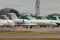 VP-BSI @ EGGW - 2005 Gulfstream Aerospace G550 (VSP), c/n: 5084 at Luton - by Terry Fletcher