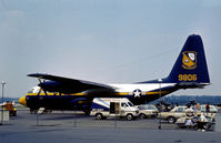149806 @ RDG - KC-130F Hercules support aircraft for the Blue Angels Flight Demonstration Team as seen at the 1976 Reading Airshow. - by Peter Nicholson